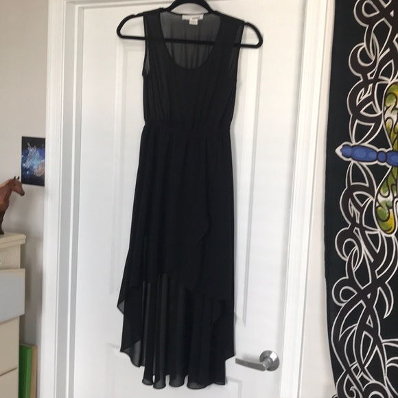 Black Asymmetrical dress high low - Picture 1 of 4